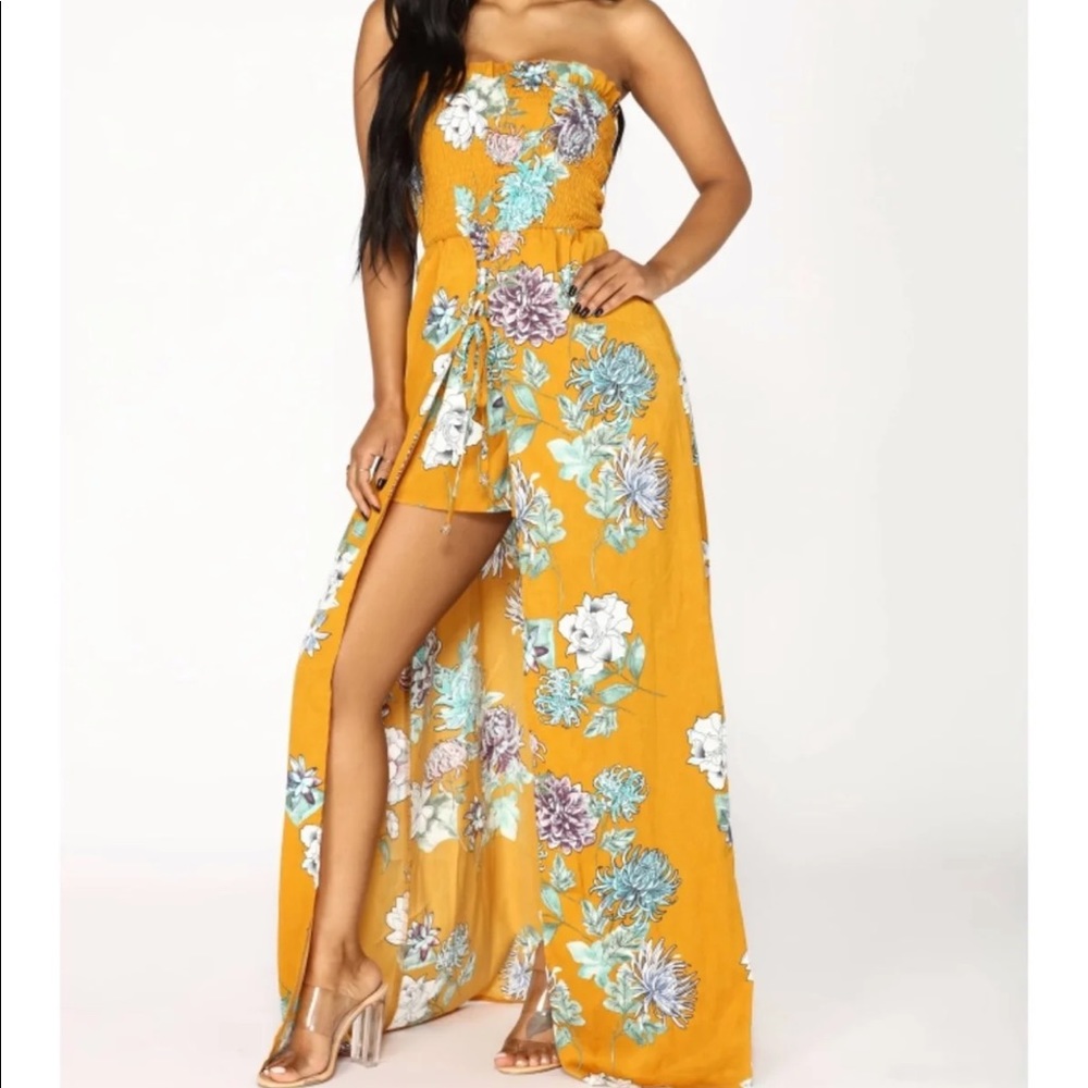 Hi-Low Romper Dress S